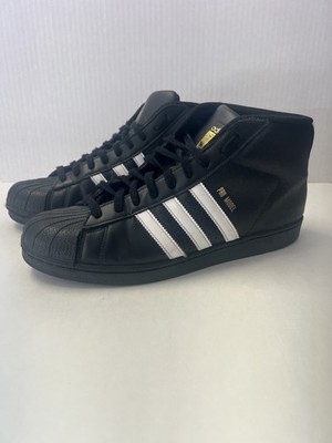 adidas Pro Model Mid Top Lace-Up Sneakers Core Black/Footwear White B39368