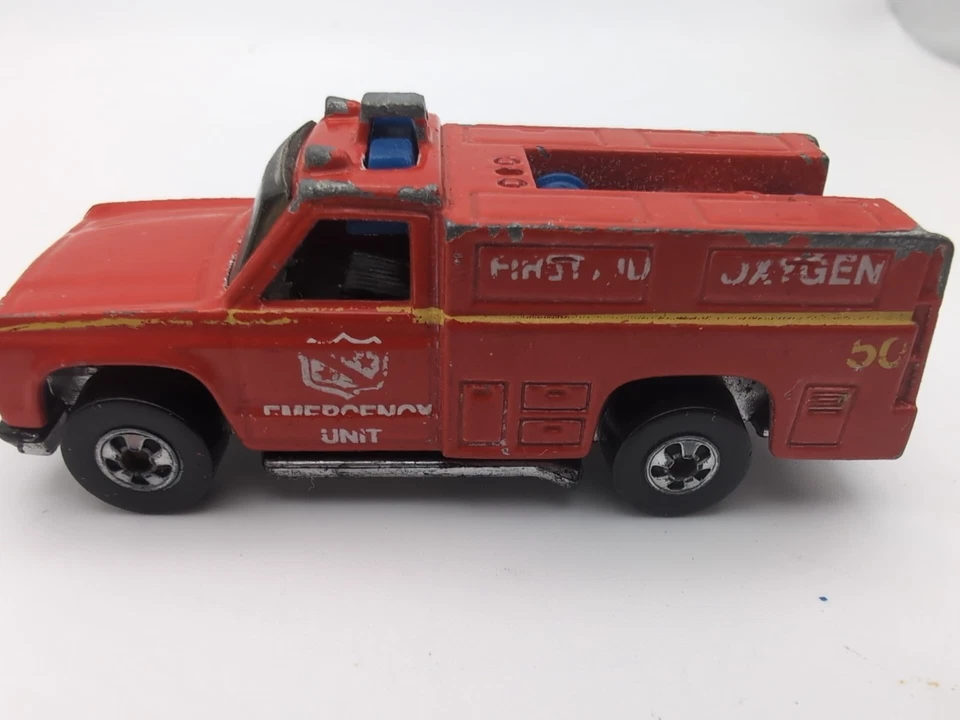 Hot Wheels - Escuadrón de Emergencia Rescate Ranger Camión de Bomberos Vintage 1976 - 1:64 - USADO Foto 3 de 4