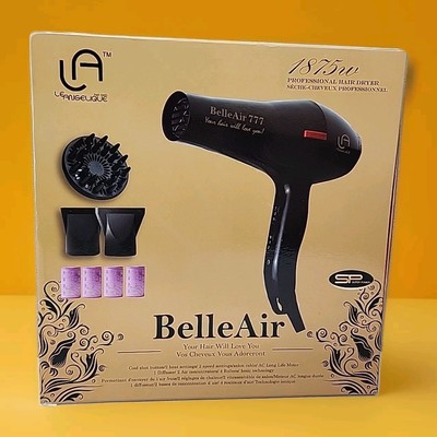 NEW  Le Angelique BelleAir 777  hairdryer. Black Super Power.