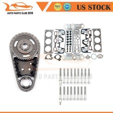 Head Gasket Bolts Set Timing Chain Kit For 00-04 Oldsmobile Silhouette 3.4l