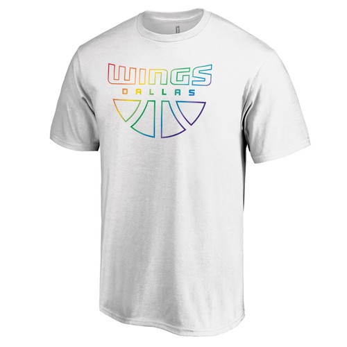 Unisex White Dallas Wings Team Pride Wordmark T-Shirt - Picture 2 of 3