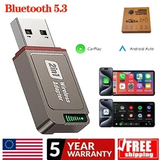 USB Wireless 5.3 Adapter For iPhone Apple Auto Wireless Dongle Receiver For Car