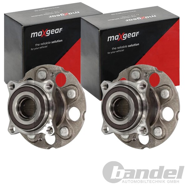 2X Maxgear RADLAGER-SATZ Hinten Passend FÜR Honda CR-V Links+Rechts-image