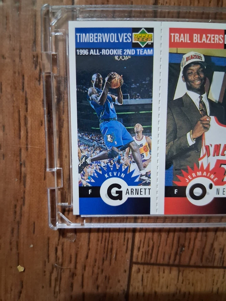 Tarjeta de novato Kobe Bryant, Jermaine Oneal, Kevin Garnet Foto 3 de 4