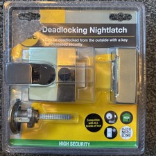 Yale Satin Chrome effect Deadlock Night latch P85SCSC40 40mm