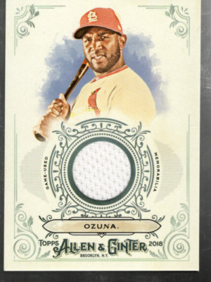 B1119- 2018 Topps Allen Und Ginter Relikte #FSRBMZ Marcell Ozuna B - NM-MT