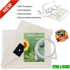 Grounding Mat Half Bed Sheet Earth Ground Cord Improve Sleeping Conductive Pad