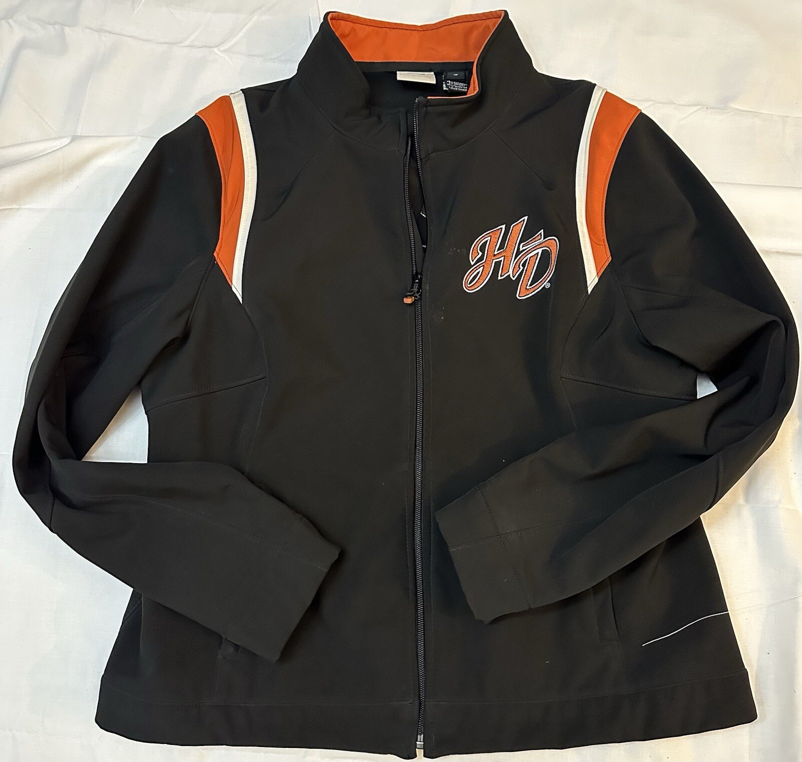 Harley-Davidson Softshell Full Zip Poly Black Mot… - image 8