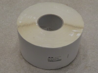 TE Connectivity 10,000 White Nylon Self Laminating Labels 1'' x 1.5'' raychem 25mm