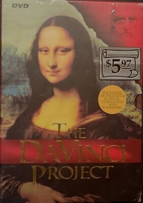 THE DAVINCI PROJECT (100 PAGE BOOK AND DVD COMBO + BOOKMARK). MEDIA SHIPPING. 