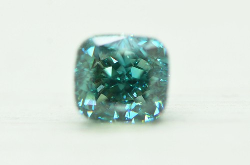 Lose Kissen Schliff Diamant schick blau Farbe poliert echt 1,27 Karat VS1 verbessert - Bild 7 von 10