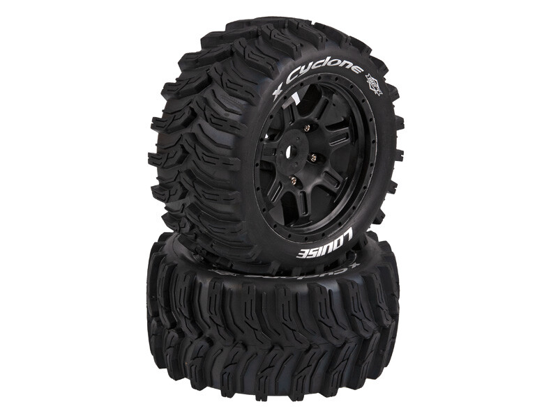 Louise RC - MT-CYCLONE - Pneus 1-10e Monster Truck - Montés - Collés
