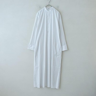 Auraly Auralee Finx Silk Stripe Long One Piece 1 Cotton White Cuff  