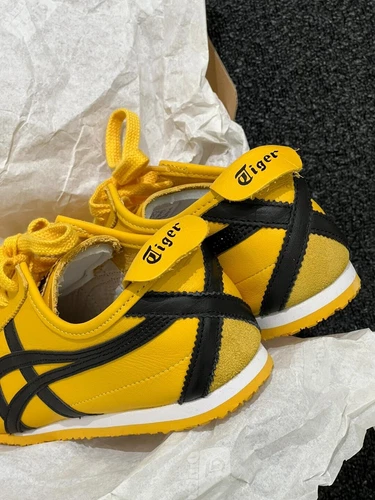 China !Onitsuka Tiger MEXICO 66 YELLOW BLACK Shoes New Without Box 1183C102 751 - Picture 5 of 18