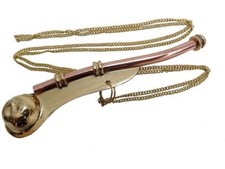 Nautical Brass|Copper Boatswain Whistle | Bosun Call | Bosun Pipe - Marine Item