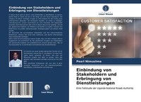 Einbindung Von Stakeholdern Und Erbringung Von Dienstleistungen | Buch | 9786203