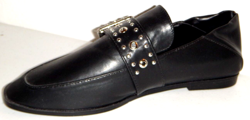 VINTAGE HAVANA Women's Flats Loafers Convertible Shoes Black Faux Leather Size 8 - Picture 7 of 9