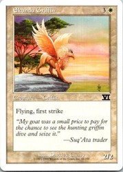 Ekundu Griffin 18/351 Classic Sixth Edition Magic: The Gathering