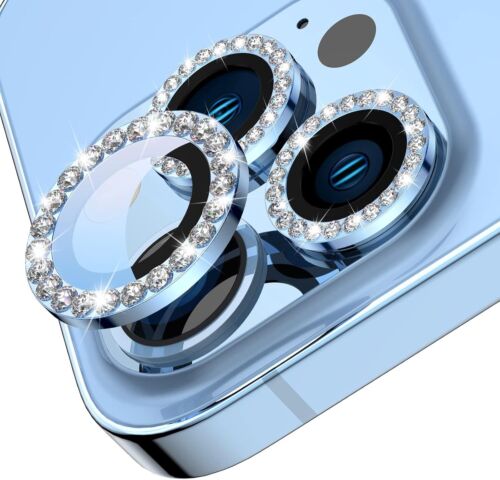 Fr iPhone 16e 16 Pro Max 16 Bling Metal Individual Diamond Camera Lens Protector - Picture 11 of 18