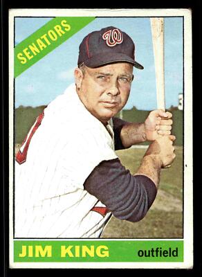 1966 Topps Jim King #369 - Washington Senators