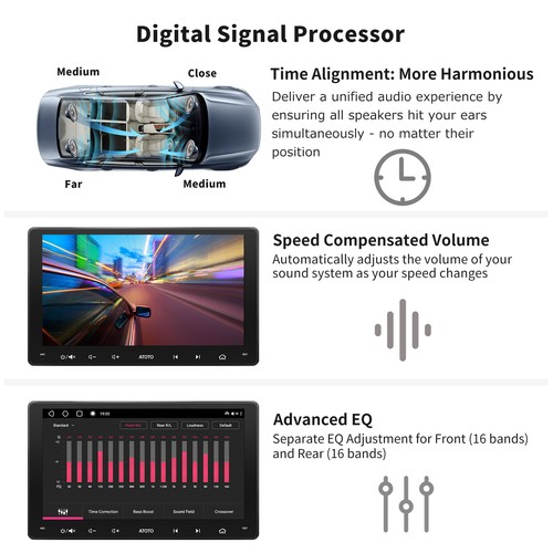 ATOTO 9in 2DIN Android Car Stereo AI Chat 4G GPS Track Dash DVR Backup Cam input - Picture 4 of 12