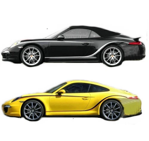 Graphics Car Side Stickers For Porsche 911 Boxster GTS 718 Custom Stripes Size - Picture 4 of 8