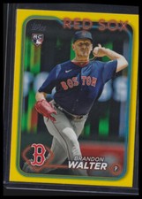2024 Topps #193 Brandon Walter Yellow Boston Red Sox