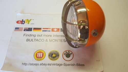 OSSA TR 80 HEADLIGHT NEW OSSA TRIAL ORANGE OEM PART HEADLIGHT OSSA TR80 250cc - Picture 6 of 8