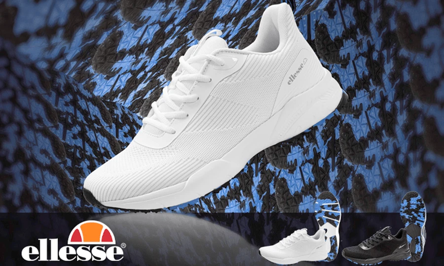 Ellesse Aria LS1050 Men s Spikeless Golf Shoes White NEW 2023