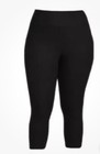 Terra and Sky Black High Rise Capri Leggings 3X (24W-26W) NWOT — photo 1