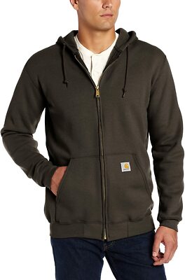 Carhartt Men's K122 Midweight Hooded Zip-Front Sweatshirt | eBay