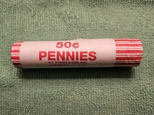 1996 P roll of Lincoln Pennies