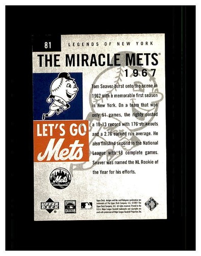 TOM SEAVER YOU PICK SEE SCANS OF EVERY CARD ALL TOM SEAVER CARDS ODD BALL METS - Bild 99 von 183
