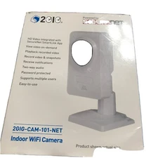 2GIG-CAM-101-NET 3.6mm 720p Indoor WIFI IR Day/Night Security Camera 