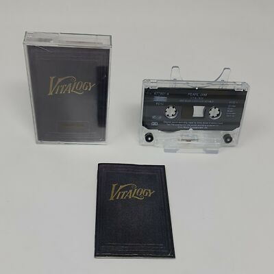 Pearl jam vitalogy cassette tape with mini booklet epic sony uk 1994 rock