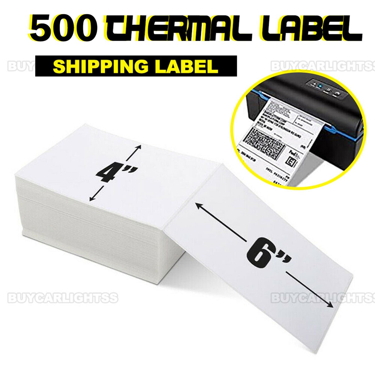4x6 Thermal Labels 500 Pack 4x6 Fanfold Direct Thermal | Blank Labels ...