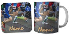 Personalised Running Runners Mug and Coaster Gift Set Christmas Birthday 