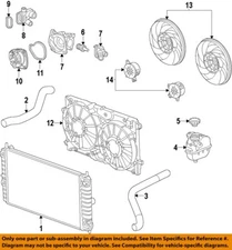 GM OEM 13-19 Impala Cooling Radiator Components-Upper Hose 23105391