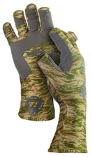 Fish Monkey Half Finger Sun Gloves Green Water Camo Color UPF 50+ Size XL - NEW!