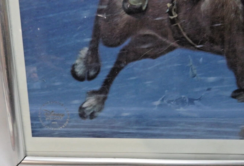 Litografía conmemorativa congelada exclusiva de Disney Store Kristoff Sven enmarcada Foto 3 de 4