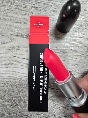 MAC Retro Matte LIpstick | 706 Relentlessly Red | 3g | New Boxed 💯 ...