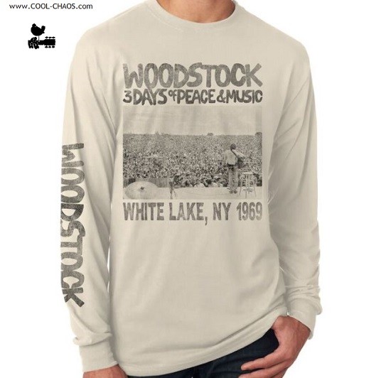 Woodstock T-Shirt 1969 Woodstock Music Fest Retro Rock Long Sleeve