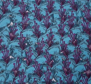 BTY~FREESPIRIT FABRIC 100/% COTTON~STUDIO KM~BAROQUE GARDEN~ORNAMENTAL~GOLD~ 45/"W
