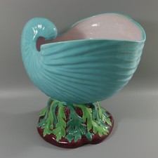 Minton Majolica Nautilus Shell Flower Pot