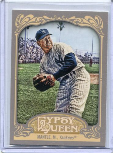 2012 Topps Gypsy Queen Card Mickey Mantle Yankees de New York presque comme neuf # 120 - Photo 1/1
