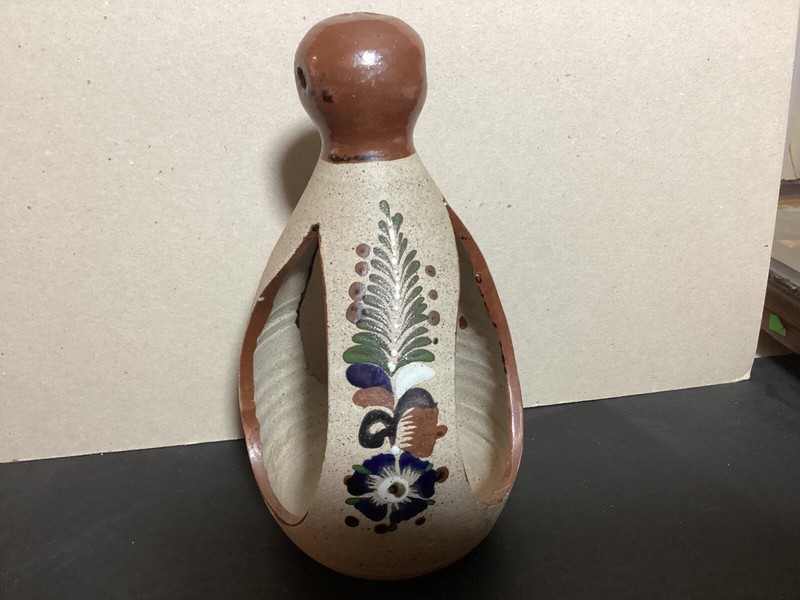 Hand painted Mexican pottery from Tonala