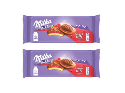 2x Milka Choco Jaffa Cookies Biscuits With Raspberry Jelly Filling 147g