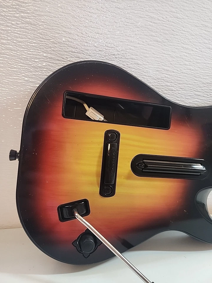 Nintendo Wii Guitar Hero Red Octane Sunburst Controller 95455.805 NoStrap TESTED - Image 2 of 4