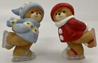 Lucy & Me Ice Skating Bears Figurines Enesco 1983