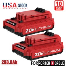 Two Pack 20 Volt Lithium-ion Battery For PORTER CABLE 20V MAX PCC685L PCC680L US
